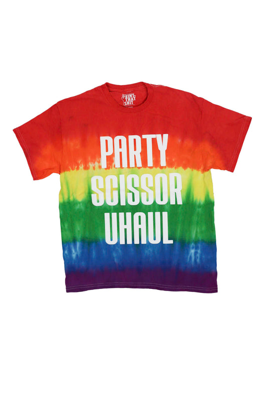 Party Scissor Uhaul rainbow Tshirt